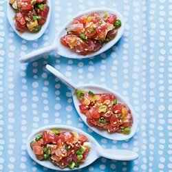 Tuna Tartare with Ginger and Toasted Sesame recipe
