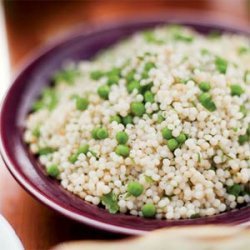 Israeli Couscous with Fresh Peas and Mint recipe