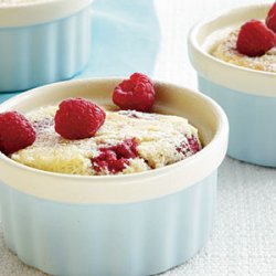 Raspberry Lemon Pudding Cakes recipe