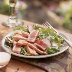 Seared Tuna and Radish Salad with Wasabi Dressing recipe