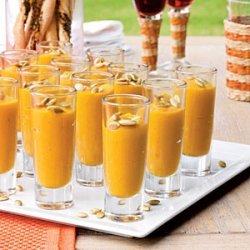 Spiced Butternut Squash-and-Pear Soup Shooters recipe