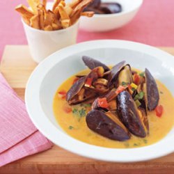 Mussels with Oven Fries recipe