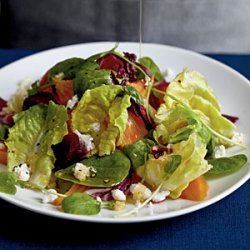 Winter Salad with Roasted Beets and Citrus Reduction Dressing recipe