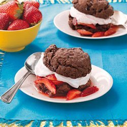 Chocolate Strawberry Shortcakes recipe