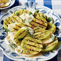 Grilled Green Tomatoes Caprese recipe