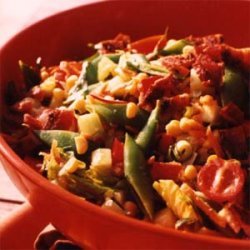 Chop Salad with Corn, Snap Peas, and Bacon recipe