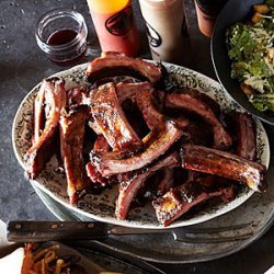 Paprika-and-Ancho-Rubbed Smoked Baby Back Ribs recipe