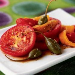 Tomato and Roasted Pepper Salad recipe