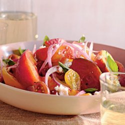 Summer Peach and Tomato Salad recipe