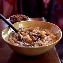 Five-Grain Cereal with Apricots, Apples, and Bananas recipe