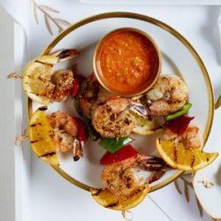 Grilled Shrimp and Citrus Skewers recipe