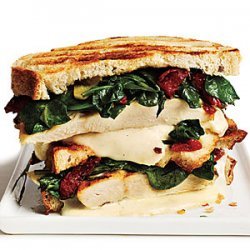 Rosemary-Chicken Panini with Spinach and Sun-Dried Tomatoes recipe