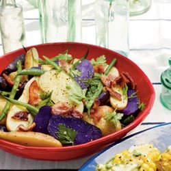 Hot Bacon Potato Salad with Green Beans recipe