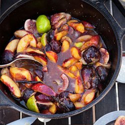 Campfire-Glazed Peaches and Figs recipe