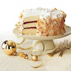 Coconut Cake with Raspberry Filling recipe