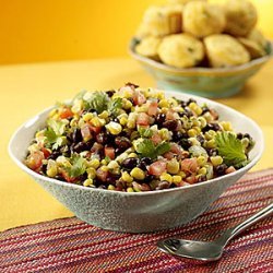 Roasted Corn, Black Bean and Tomato Salad recipe