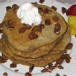 Gingerbread Pancakes with Carmelized Pecans recipe