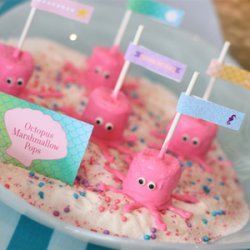 Octopus Marshmallow Pops (for Mermaid Party) recipe