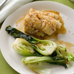 Maple-Glazed Cod with Baby Bok Choy recipe