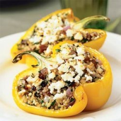 Mediterranean Lamb- and Couscous-Stuffed Peppers recipe