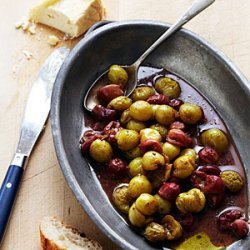 Roasted Grapes with Oozy Cheese recipe