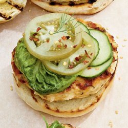 Green Tomato-Feta Burgers recipe