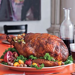Roasted Turkey Stuffed with Hazelnut Dressing recipe