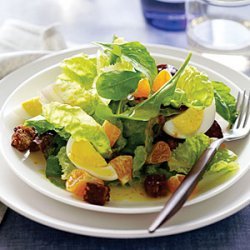 Red Butterhead Lettuce and Arugula Salad with Tangerines and Hard-Cooked Eggs recipe
