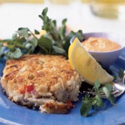 Crab Cakes with Red Pepper Mayonnaise recipe