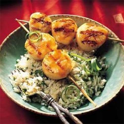 Grilled Sweet-and-Sour Scallops recipe