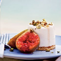 Sheep's-Milk Yogurt Cheesecakes with Grilled Figs and Pistachios recipe