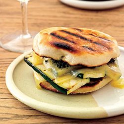 Grilled Gruyère-and-Zucchini Sandwiches with Smoky Pesto recipe