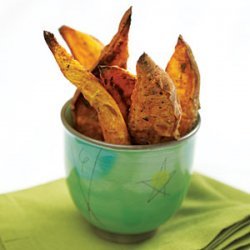 Oven-Roasted Sweet Potato Wedges recipe