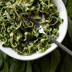 Tagliatelle with Nettle and Pine Nut Sauce recipe