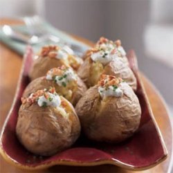 Yukon Gold Potatoes with Gorgonzola and Pancetta recipe