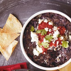 Chipotle Black Bean Dip with Corn Chips recipe