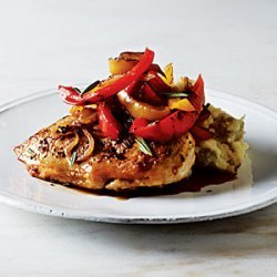 Roast Chicken with Balsamic Bell Peppers recipe