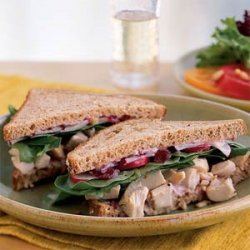 Roast Chicken and Cranberry Sandwiches recipe