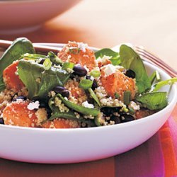 Couscous, Sweet Potato, and Black Soybean Salad recipe