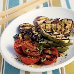 Grilled Eggplant, Tomatoes, and Zucchini recipe