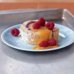 Raspberry Jelly Roll with Apricot Coulis recipe