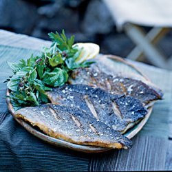 Pan-Fried Trout with Fresh Herb Salad recipe
