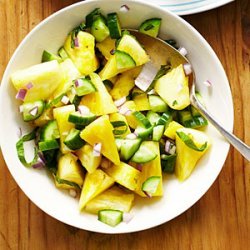 Pineapple, Cucumber, and Shiso Salad recipe