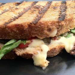 Grilled Eggplant and Brie Sandwiches with Olive Tapenade recipe