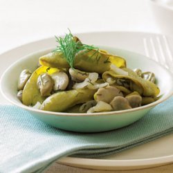 Braised Whole-pod Fava Beans with Dill recipe