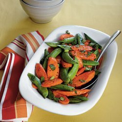 Roasted Carrots and Snap Peas recipe