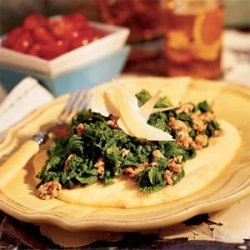 Polenta with Sausage and Greens recipe