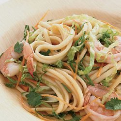 Shrimp and Noodle Salad with Ginger Dressing recipe