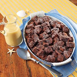 Chocolate Bread Pudding with Whiskey Sauce recipe