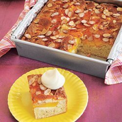 Buttermilk Peach-Almond Cake recipe